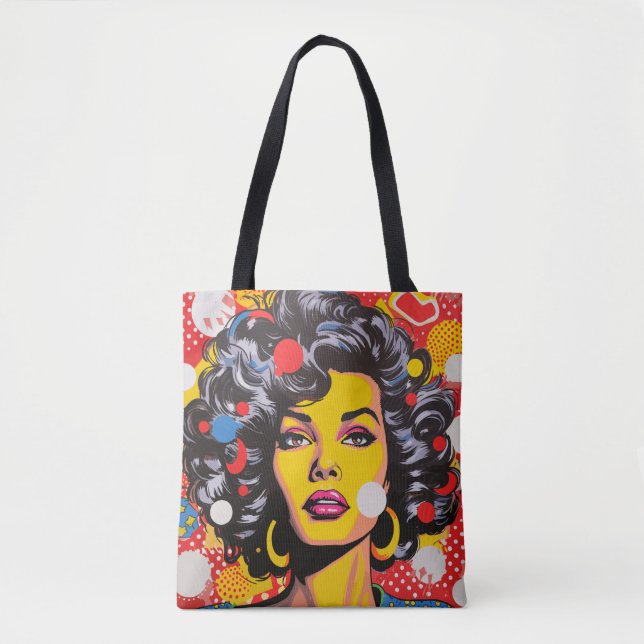 Pop Kunstexplosion Tasche (Vorderseite)