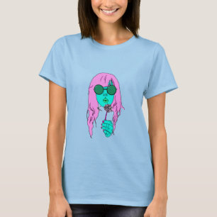 Pop-Kunsthippie-Krawatten-T-Shirt T-Shirt