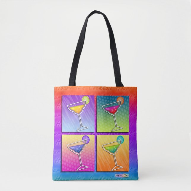 POP-KUNSTMARGARITAS TASCHE (Vorderseite)