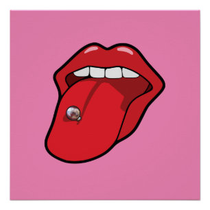 Pop-Kunstplakat des Körpers piercing Poster