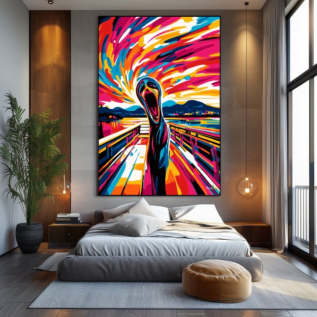 Pop Kunstvision des Schreins Leinwanddruck (Von Creator hochgeladen)