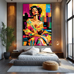 Pop Kunstvision von Adele Bloch-Bauer Leinwanddruck<br><div class="desc">Diese Pop-Kunstverwandlung von "Adele Bloch-Bauer" stellt das ikonische Portrait mit kühnen Farben, ausdrucksstarken Mustern und einem dynamischen zeitgenössischen Flair wieder her. Die lebendige Komposition hebt Adeles Eleganz und zeitlose Schönheit hervor und verbindet klassische Eleganz mit moderner Pop-Kunstenergie. Dieses Design ist perfekt für Fans farbenfroher und auffallender Kunstwerke geeignet und verleiht...</div>