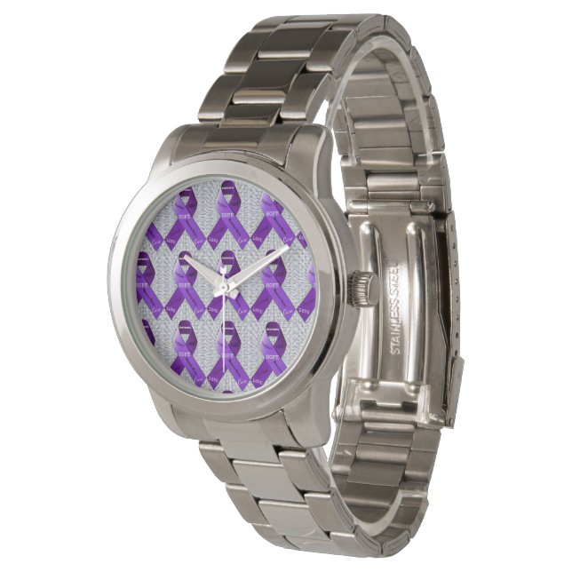 Pop Kunstworte der Hoffnung Armbanduhr (Schrägansicht)
