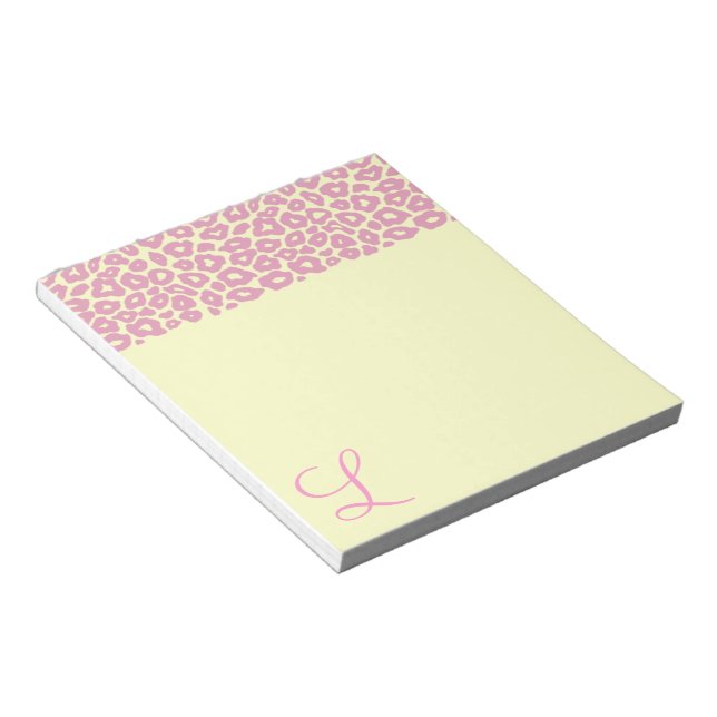 Pop Leopard Muster Notizblock (angewinkelt)