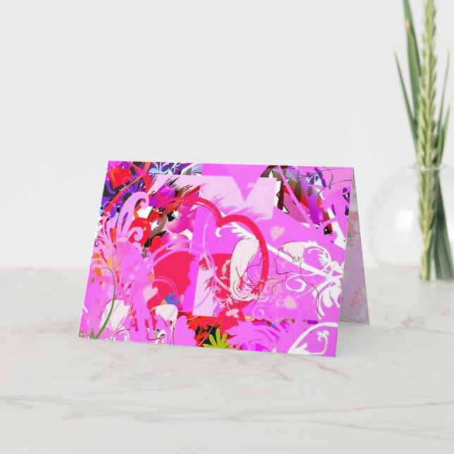 Pop-Liebe Feiertagskarte (Vorderseite)