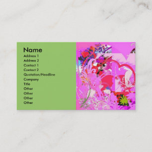 Pop-Liebe-Visitenkarte Visitenkarte