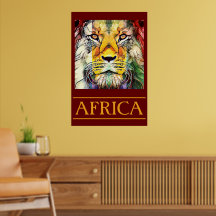 Pop Lion Art Africa Travel