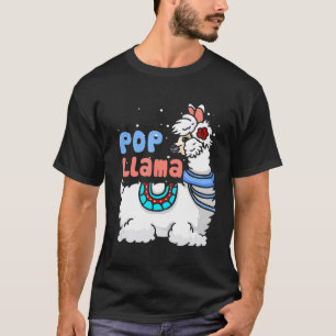 Pop Llama Matching Family Weihnachten Pajamas T-Shirt