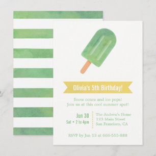 Pop Lolly Birthday Party Einladung