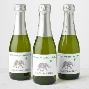 Pop mir, wenn sie Pop Baby Elefanten Sparkling Wei