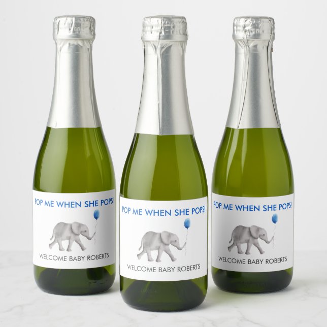 Pop mir, wenn sie Pop Baby Elefanten Sparkling Wei (Flaschen)