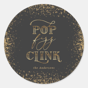 Pop mit Kosmezkop Party Aufkleber