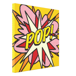 Pop Moderner Pop Kunstgeschichte Comic Buch Leinwanddruck