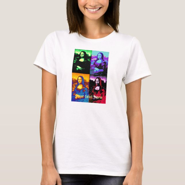 Pop mona lisa T-Shirt (Vorderseite)