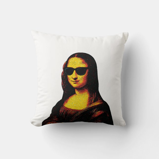 Pop Monna Lisa Kissen (Vorderseite)
