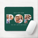 Pop Multi-Foto moderne Typografie Grüne Geschenk Mousepad<br><div class="desc">Pop Multi-Foto moderne,  elegante Typografie Kindergeschenk. Ideal für Väter Tag,  Geburtstag oder Weihnachten Geschenk. Die Farbe Grün kann geändert werden.</div>
