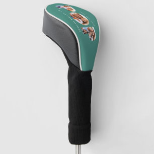 Pop Multi-Foto moderne Typografie Kindergeschenkgo Golf Headcover