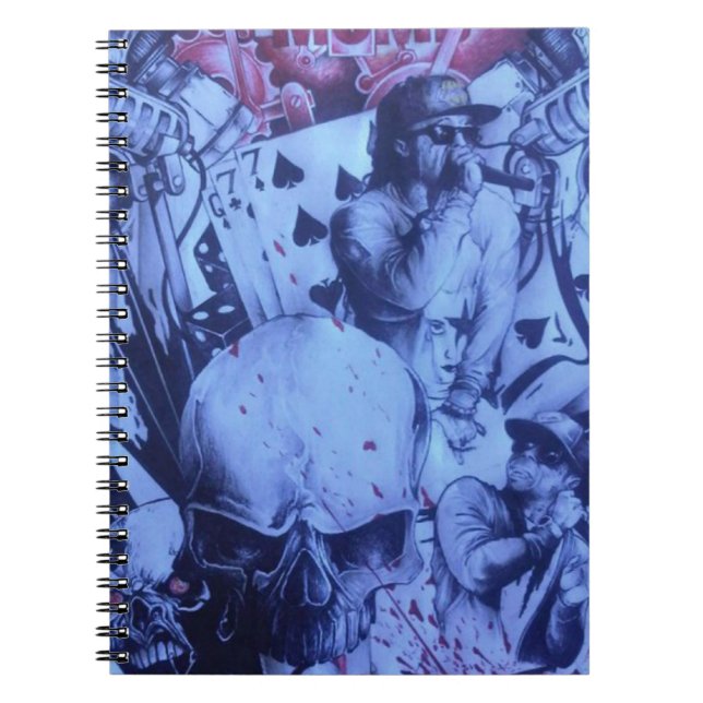 Pop Musiker Lila Kunst Notizblock (Vorderseite)