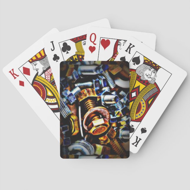 Pop Nüsse und Bolzen Kunst Spielkarten (Rückseite)