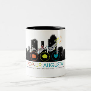 Pop-Oben Augusta! Kaffee-Tasse (11oz) Zweifarbige Tasse