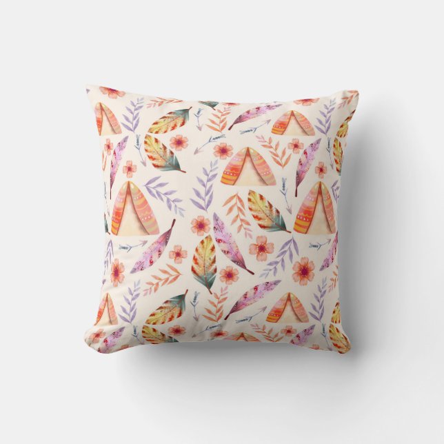 Pop of Joy Throw Pillow Kissen (Vorderseite)