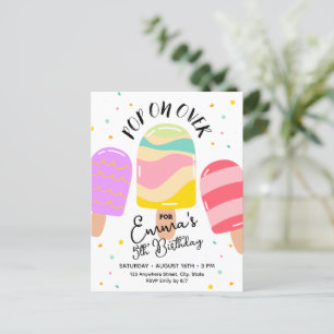Pop On Over Anniversaire Fête Invitation Carte Pos