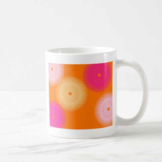 Pop orange und rosa kaffeetasse (Rechts)
