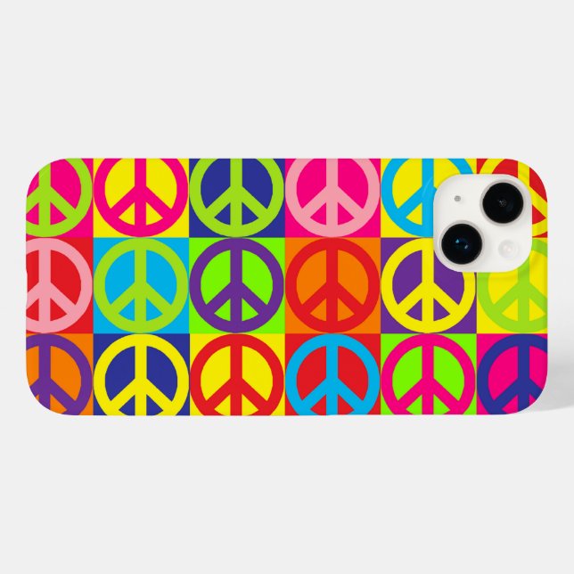 Pop Peace Case-Mate iPhone Hülle (Rückseite (Horizontal))