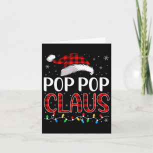 Pop Pop Claus Weihnachtslichter Match Family Xma Karte