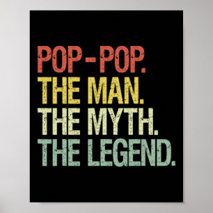 Pop-Pop Der Mann der Mythos Die Legende Väter gebe Poster