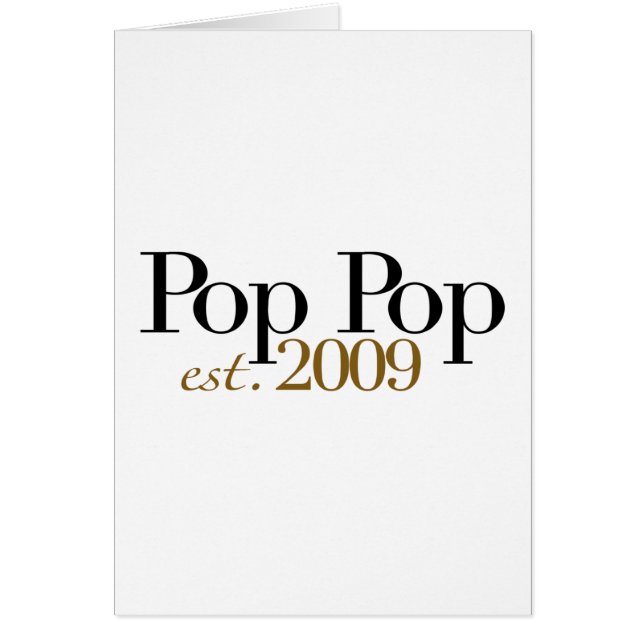 Pop-Pop Est. 2009 (Vorne)