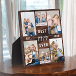 Pop Pop Großvater Rustikales Holzfoto Collage Fotoplatte<br><div class="desc">Die Liebe zwischen dem Pop Pop und seinen Enkelkindern erfassen wir mit unserer Großvater Großkinder Foto Collage Plaque. Diese personalisierte Plakette zeigt eine herzzerwärmende Collage aus Foto, in der wunderschön gepflegte Momente gezeigt werden, die Poppy mit seinen geliebten Enkeln geteilt hat. Um die Fotos herum ist der beliebte Titel "Poppy",...</div>