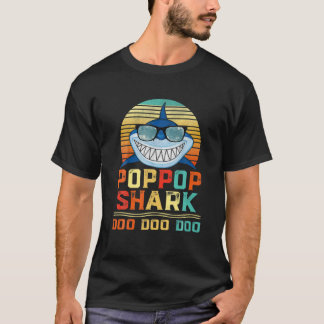 Pop Pop Shark Doo Doo - Matching Family Shark Birk T-Shirt