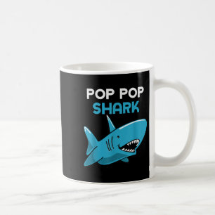 Pop-Pop Shark Funny Family Opp Poppop Kaffeetasse