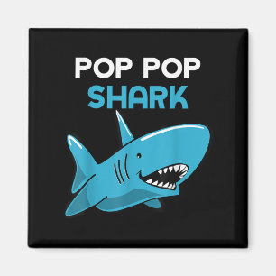 Pop-Pop Shark Funny Family Opp Poppop Magnet