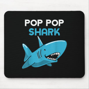 Pop-Pop Shark Funny Family Opp Poppop Mousepad