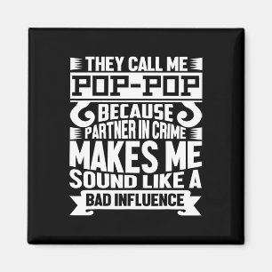 Pop Pop Vater Shirt Valentine Fathine Tag Weihnach Magnet