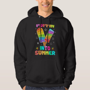 Pop Poppin im Sommer Farbenfrohe Eiscreme Hoodie