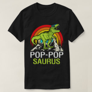 Pop-Popsaurus Dinosaurier Grandpa Saurus Fathers D T-Shirt