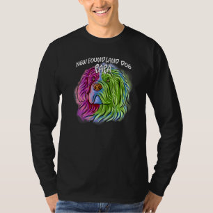 Pop Portrait Neufundland Dog Vater Vater' T-Shirt
