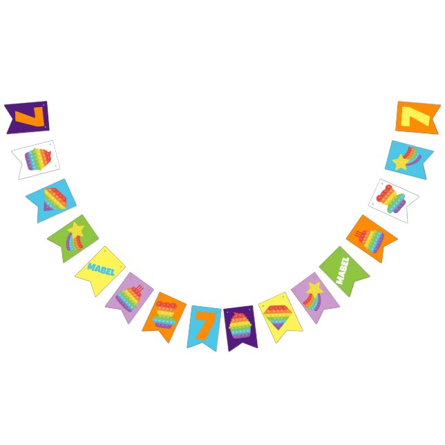 Pop! | Rainbow Birthday Wimpelkette (Alle)