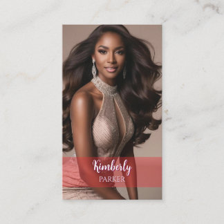 Pop Red Gradient Business Card Visitenkarte