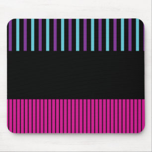 Pop - Rosa, Lila, blau und schwarz Mousepad