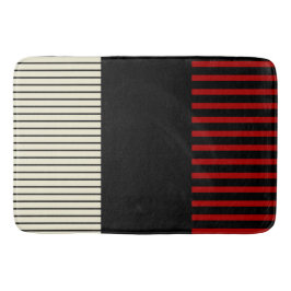 Pop - Rot und Creme Badematte