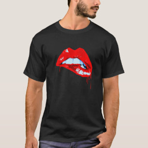 Pop Rote Lippen T-Shirt