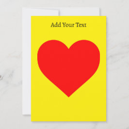 Pop Rotes Herz Einladung