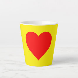 Pop Rotes Herz Milchtasse