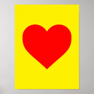Pop Rotes Herz Poster