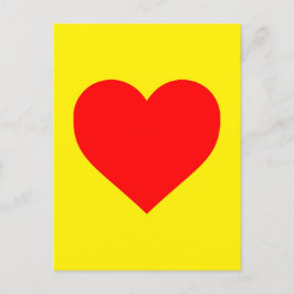 Pop Rotes Herz Postkarte