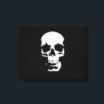 Pop Schwarz-Weiß-Schädel Art Wrapped Canvas Leinwanddruck<br><div class="desc">Sepia Effect Skull Pop Art Picture - Humorreiche Uni Comic Pop Art - Fantasy Rock Punk Heavy Metal</div>